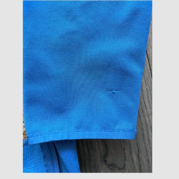 Mountain Hardwear Norse Peak Full-Zip Hoodie Size M Blue Tan Fleece Jacket - Picture 9 of 9
